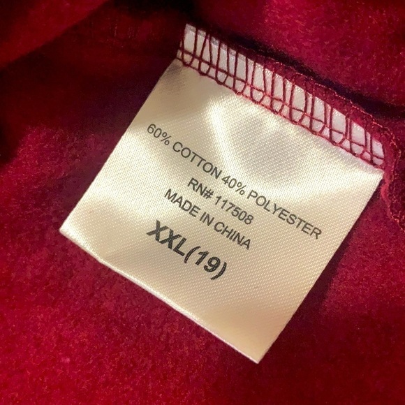 NWT WOUND UP NEVER FORGET burgundy SWEATSHIRT XXL - Picture 8 of 8